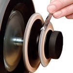 Tormek LA-120 Profiled Leather Honing Wheel By Tormek