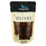 Natural Ripe Black Olives In Traditional Brine 180G