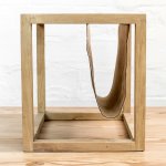 Yellowwood Magazine Table - Brown Leather