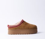Flatform Ankle Boot - 8 Tan