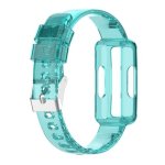 For Fitbit Ace 2 Transparent Silicone Integrated Watch Strap Transparent Blue