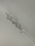 Silver Stem With Crystal Beads