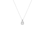 Sterling Silver Cushion-cut Cubic Zirconia Pendant