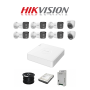 Hikvision Smart Hybrid Light 8 Channel System With 2MP Audio Cameras - Full House - Upgrade To 16CH Dvr & Psu With 8 Cameras