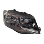 Vw Caddy Headlight Electric With Motor Black Halogen Right 16-21