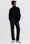 Regular Fit Corduroy Shirt - Black