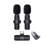 Dual Wireless Lavalier Microphone With C-type Receiver & Lightning Adapter