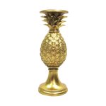 Crown Pine Candleholder Gold