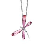 Cde Dragonfly Necklace With Swarovski Crystals