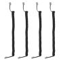 4PCS Coiled Telephone Receiver Cord Line Phone Cable Stretchable Spring