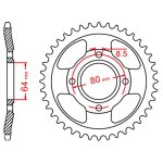Chain & Sprocket Kit Honda Ace 125