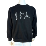 Voguing Embroidered Cotton Sweatshirt - S m l - Large