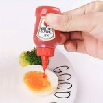 4PCS MINI Portable Sauce Bottles For Salad & Ketchup - Durable Pp Plastic Perfect For Outdoor Picnics & Camping