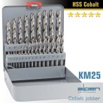 Alpen Cobalt Drill Bit Set 25 Piece 1-13MM X 0.5 In Metal Case Livestainable