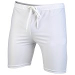 Ss Mns Lycra Short With Drawsting Wht