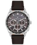 Men's Round Quartz Watch With Smoky Brown Dial