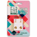 Stainless Steel Gold Plated Earrings - Regular Star