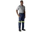 Trade Polycotton Pants - Reflective Legs - Yellow Tape - 52 Royal Blue