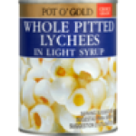 Whole Pitted Lychees In Syrup 565G