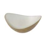 White & Gold Decorative Bowl - 12X27X26CM