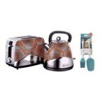 Russell Hobbs African Breakfast Pack - Kettle Toaster Spatula And Brush