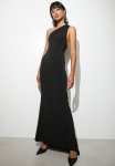 Asym Knit Maxi Dress - Black