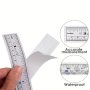 Easy-to-use Self-adhesive Vinyl Measuring Tape - Durable Accurate Metric Ruler For Sewing & Crafts Silvery - 1PC