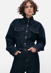 Studio: Glittery Denim Hourglass Shirt - Blue