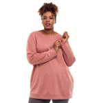 Donnay Plus Size Longer Length Ls Pink