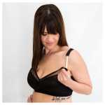 The Sheena Nursing Bra D & E Cups - 38E Black