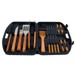 18 Pieces Wooden Handle Barbecue Tool Sets