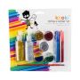 Khoki Sparkle Glitter & Glue Set - Glitter Confetti And Brush