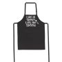 Life Is Short - Lick The Spoon - Black - Apron