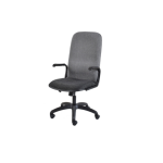 Paula High Back Fabric Chair Black Swivel And Tilt