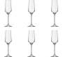 Pack Of 6 27072 Champagne Glass Set 225 Ml Glass Clear