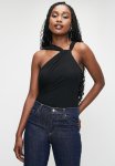Asym Fashion Bodysuit - Black