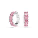 SWAROVSKI Matrix Ear Cuffs Baguette Cut Pink Rhodium Plated