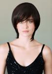 Wigs Lillian Black Synthetic Pixie Wig With Fringe