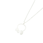 Grecian 925 Silver Leaf Chain Necklace - Silver