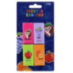 School Erasers 4 Pack
