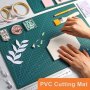 A3 Double-sided Plastic Cutting Mat For Quilting Paper Clay & Art Crafting - Durable Non-slip Craft Cutting Board Ideal For Office & School Supplies