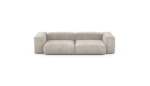 Two Module Sofa - Cord Velours - Platinum - 272CM X 115CM