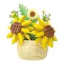 Diy MINI Sunflower Potted Building Set - Bright Yellow