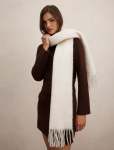 Brianna Brushed Scarf - 0 Winter White