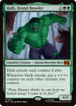 Hulk Brutal Brawler Marvel Super Heroes Commander - Damaged Foil