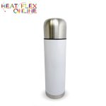 White Flask With Silver Cap 750ML