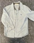 H&m Blue Long Sleeve Collared Shirt 4 5Y