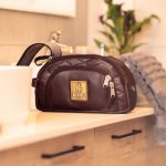 Geniune Leather Toiletry Brown