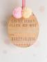 Easter Bunny Sign - Boy Blue Ribbon & Pompom