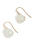 Rose Gold Plated Small Freshwater Pearl Hook Drop Earrings
